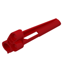 LEGO - Technic, paneelbekleding #7 klein lang met groot gat, zijde A (Vintage jaren 2000 onderdeel) - Red | N - Thumbnail