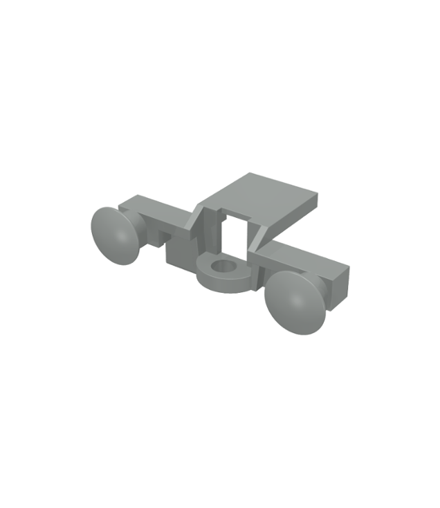 LEGO - Treinbufferbalk (Vintage jaren 2000 onderdeel) - Light Gray | N