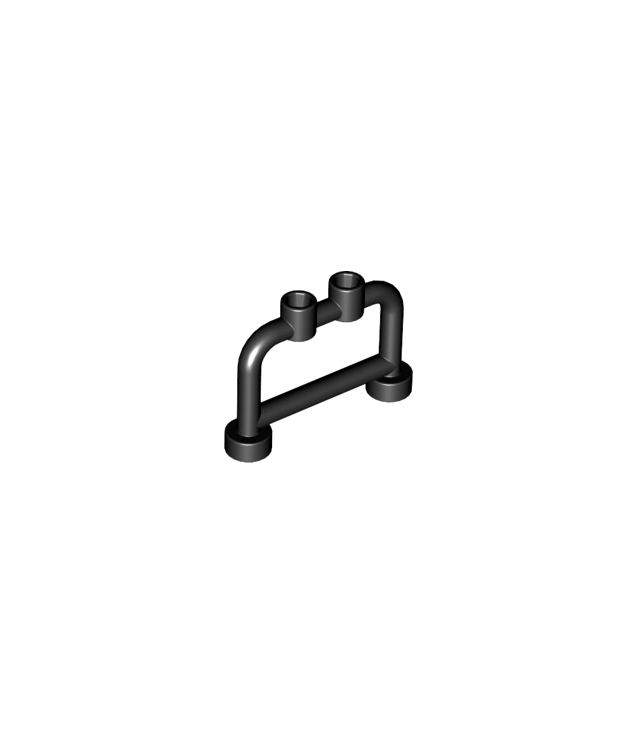LEGO - Staaf 1 x 4 x 2 met noppen (Vintage jaren ’90 onderdeel) - Black | N