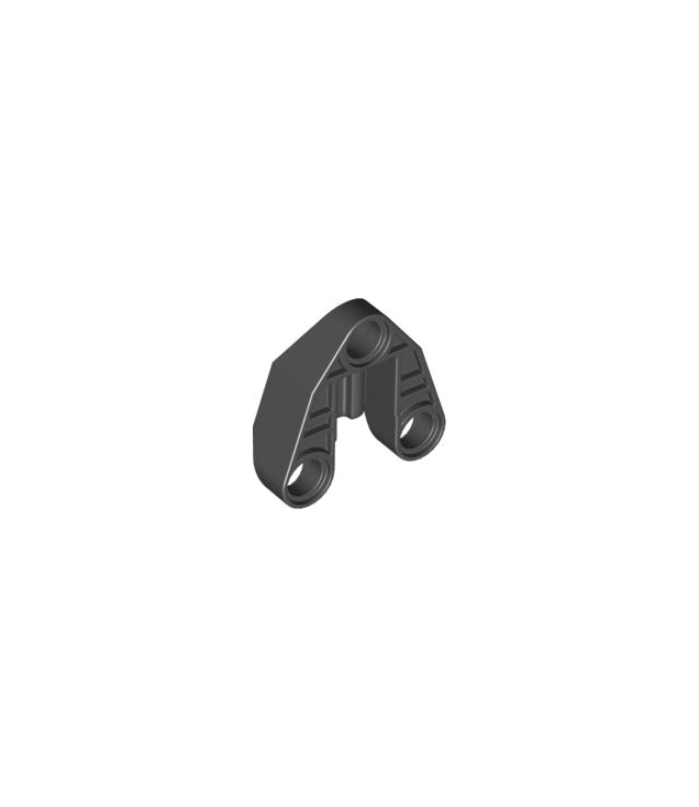 LEGO - Technic, penconnector 3 x 3 met as en 3 pen-gaten (Vintage jaren 2000 onderdeel) - Black | N