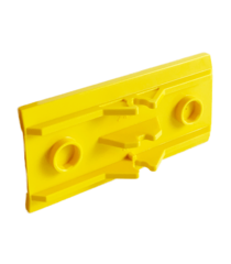 LEGO - Voertuig, spoiler / ploegblad 6 x 3 met scharnier (Vintage jaren ’90 onderdeel) - Yellow | N - Thumbnail