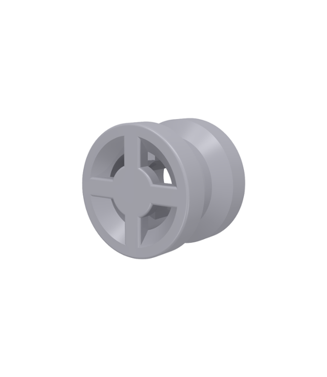 LEGO - Wiel Ø8 mm x 6 mm (Vintage jaren 2000 onderdeel) - Light Bluish Gray | N