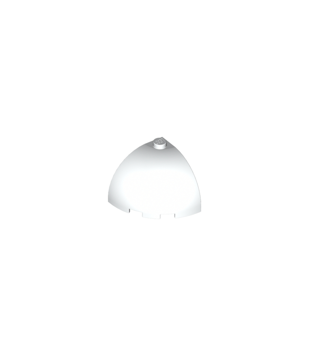 LEGO - Steen, ronde hoek 3 x 3 x 2 met koepelvormige bovenkant - White | N