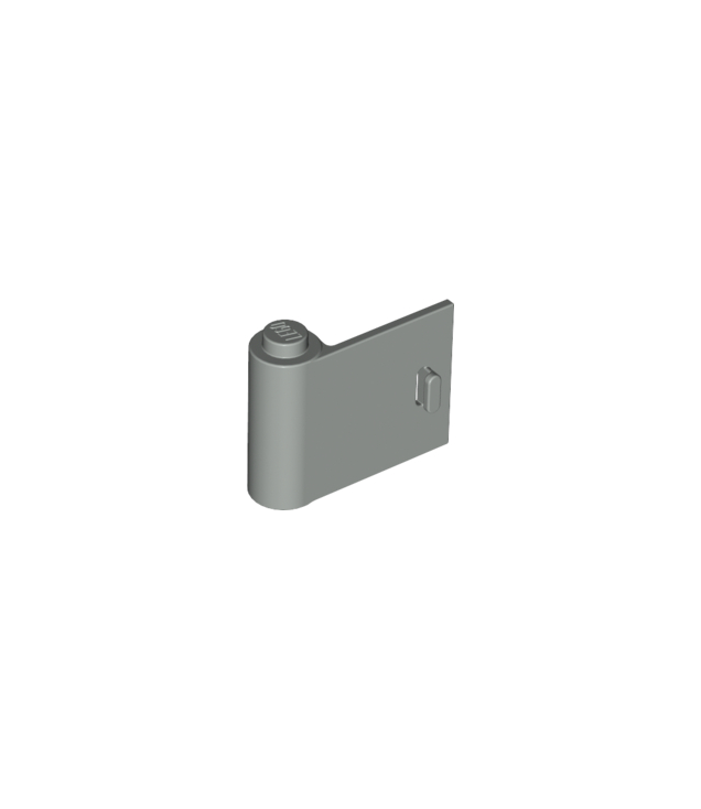 LEGO - Deur 1 x 3 x 2 links (Vintage jaren 2000 onderdeel) - Light Gray | N