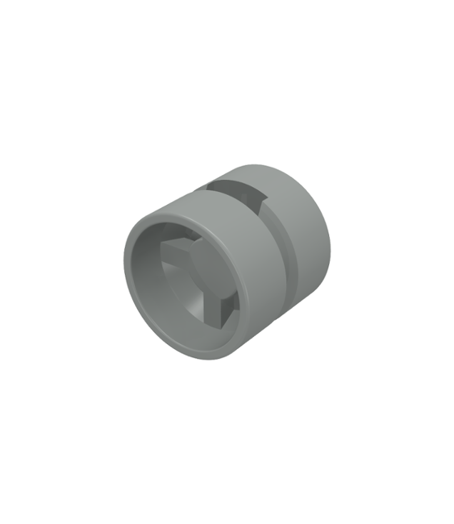 LEGO - Wiel Ø11 mm x 12 mm met rond gat voor wielhouderpen (Vintage jaren ’90 onderdeel) - Light Gray | N