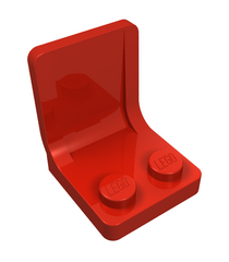 LEGO - Minifiguur-accessoire, stoel 2 x 2 - Red | N - Thumbnail