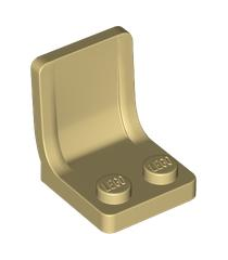 LEGO - Minifiguur-accessoire, stoel 2 x 2 - Tan | N - Thumbnail