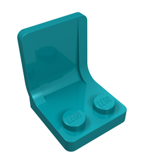 LEGO - Minifiguur-accessoire, stoel 2 x 2 - Dark Turquoise | N - Thumbnail