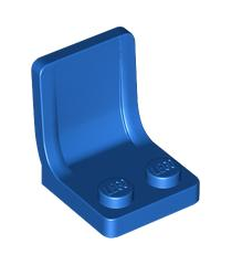 LEGO - Minifiguur-accessoire, stoel 2 x 2 - Blue | N - Thumbnail
