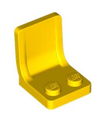 LEGO - Minifiguur-accessoire, stoel 2 x 2 - Yellow | N - Thumbnail
