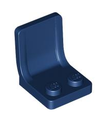 LEGO - Minifiguur-accessoire, stoel 2 x 2 - Dark Blue | N - Thumbnail