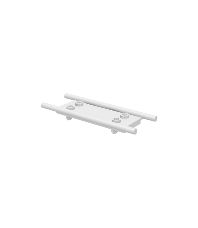 LEGO - Minifiguur-accessoire, brancard (Vintage jaren 2000 onderdeel) - White | N