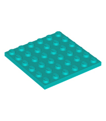 LEGO - Plaat 6 x 6 - Dark Turquoise | N - Thumbnail