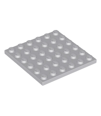 LEGO - Plaat 6 x 6 - Light Bluish Gray | N - Thumbnail