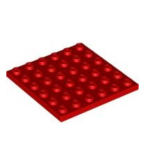 LEGO - Plaat 6 x 6 - Red | N - Thumbnail