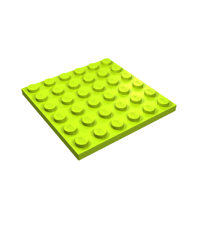 LEGO - Plaat 6 x 6 - Lime | N