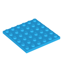 LEGO - Plaat 6 x 6 - Dark Azure | N - Thumbnail