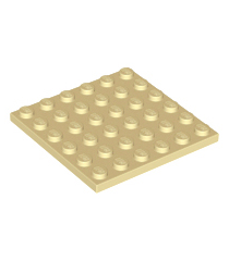 LEGO - Plaat 6 x 6 - Tan | N - Thumbnail