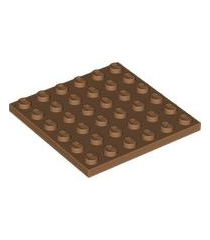 LEGO - Plaat 6 x 6 - Medium Nougat | N - Thumbnail