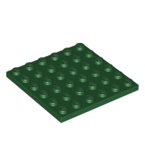 LEGO - Plaat 6 x 6 - Dark Green | N - Thumbnail