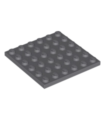 LEGO - Plaat 6 x 6 - Dark Bluish Gray | N - Thumbnail