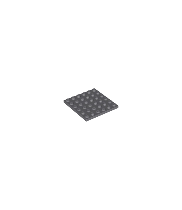 LEGO - Plaat 6 x 6 - Dark Bluish Gray | N