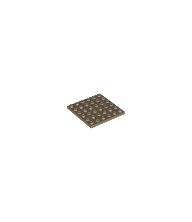 LEGO - Plaat 6 x 6 - Dark Tan | N