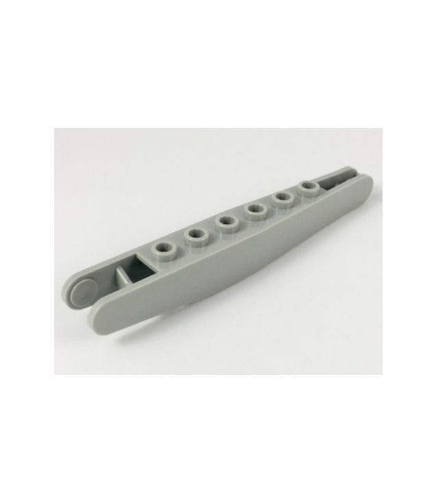 LEGO - Havenkraan-giek 10 (bovenstuk) (Vintage jaren ’90 onderdeel) - Light Gray | N