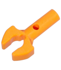 LEGO - Staaf 1L met clip, mechanische klauw - afgesneden randen en gat aan zijkant - Orange | N - Thumbnail