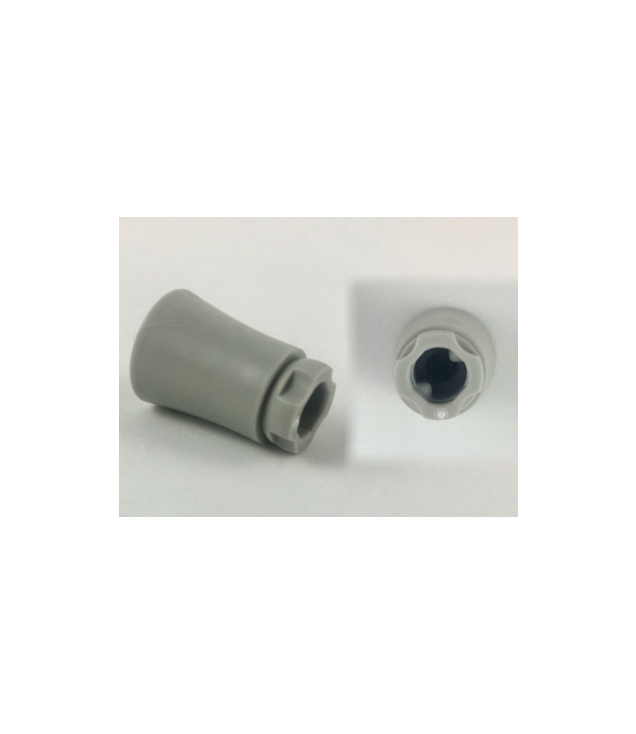 LEGO - Plant, palmboomstam met korte connector, as-gat met 2 binnenste pinnen (Vintage jaren ’90 onderdeel) - Light Gray | N