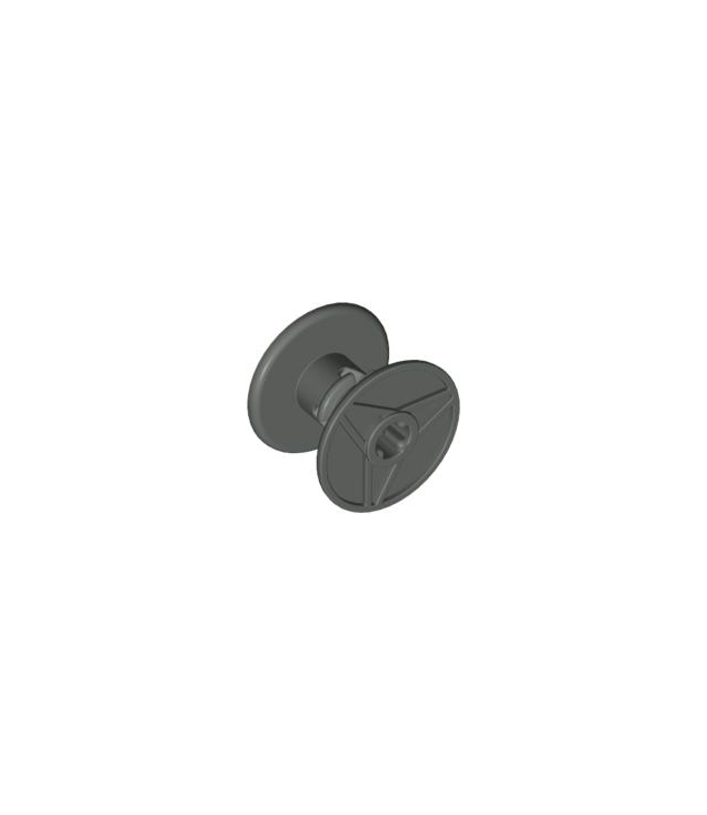 LEGO - Snoerhaspel 3 x 2 x 3 trommel met as-gat (Vintage jaren ’90 onderdeel) - Dark Gray | N