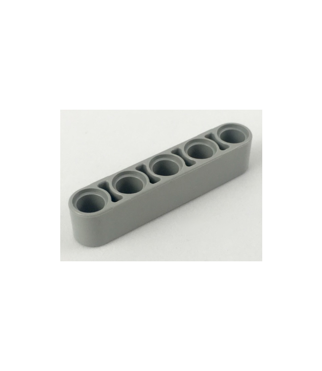 LEGO - Technic, hefarm dik 1 x 5 (Vintage jaren 2000 onderdeel) - Light Gray | N