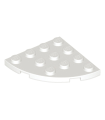 LEGO - Plaat, ronde hoek 4 x 4 - White | N - Thumbnail