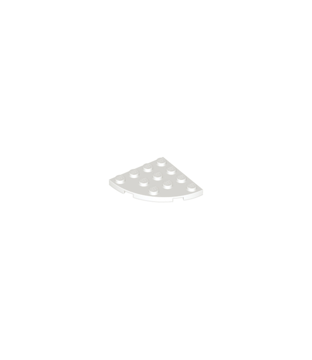 LEGO - Plaat, ronde hoek 4 x 4 - White | N