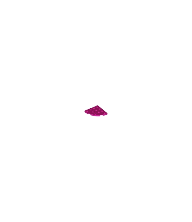 LEGO - Plaat, ronde hoek 4 x 4 - Magenta | N