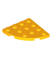 LEGO - Plaat, ronde hoek 4 x 4 - Bright Light Orange | N - Thumbnail