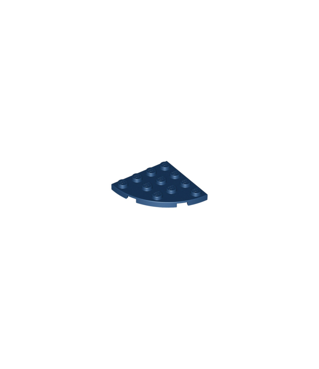 LEGO - Plaat, ronde hoek 4 x 4 - Dark Blue | N