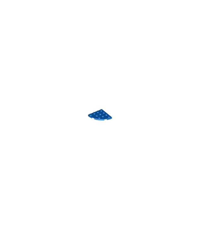 LEGO - Plaat, ronde hoek 4 x 4 - Blue | N