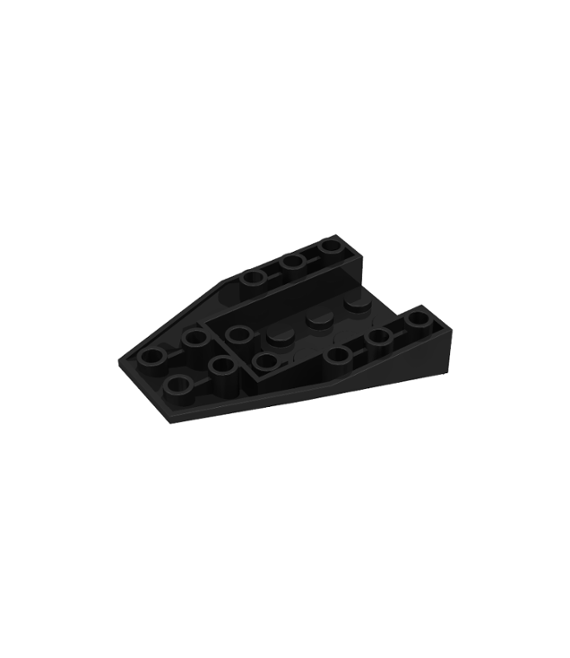 LEGO - Wig 6 x 4 driedubbel omgekeerd met verbindingen tussen 2 noppen (Vintage jaren ’90 onderdeel) - Black | N