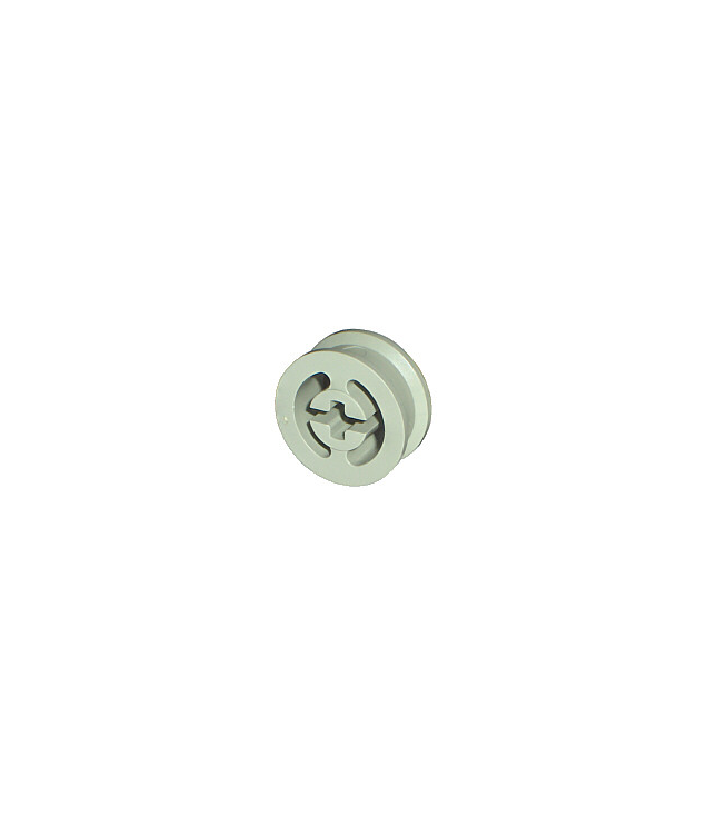 LEGO - Wiel met gespleten as-gat (Vintage jaren ’90 onderdeel) - Light Gray | N