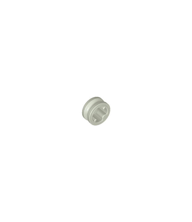LEGO - Technic bus 1/2 glad (Vintage jaren ’90 onderdeel) - Light Gray | N