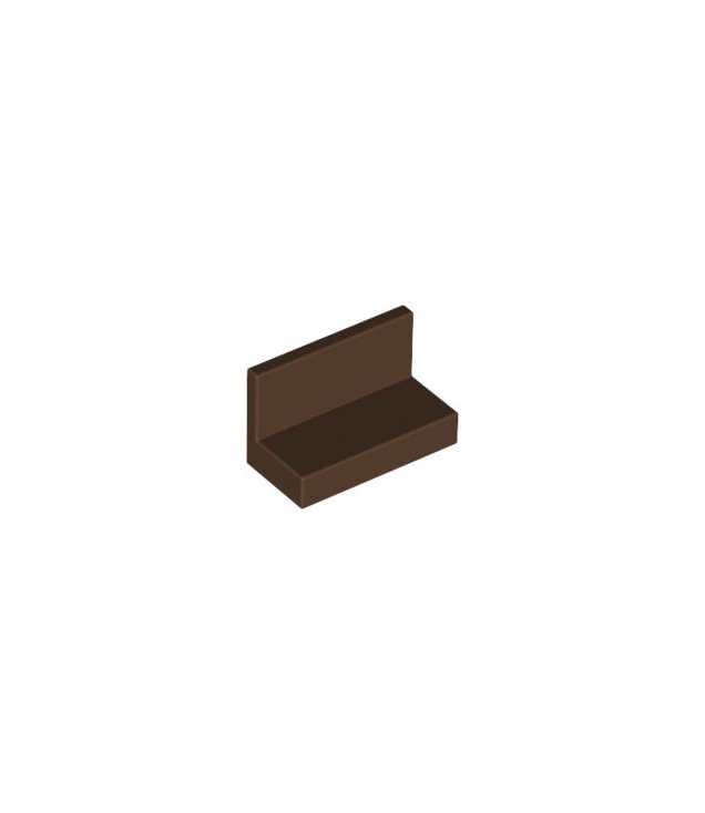 LEGO - Paneel 1 x 2 x 1 (Vintage jaren 2000 onderdeel) - Brown | N