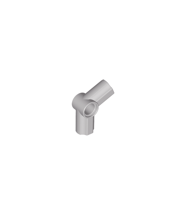 LEGO - Technic, as- en penverbinder schuin #5 – 112,5 graden (Vintage jaren ’90 onderdeel) - Light Gray | N