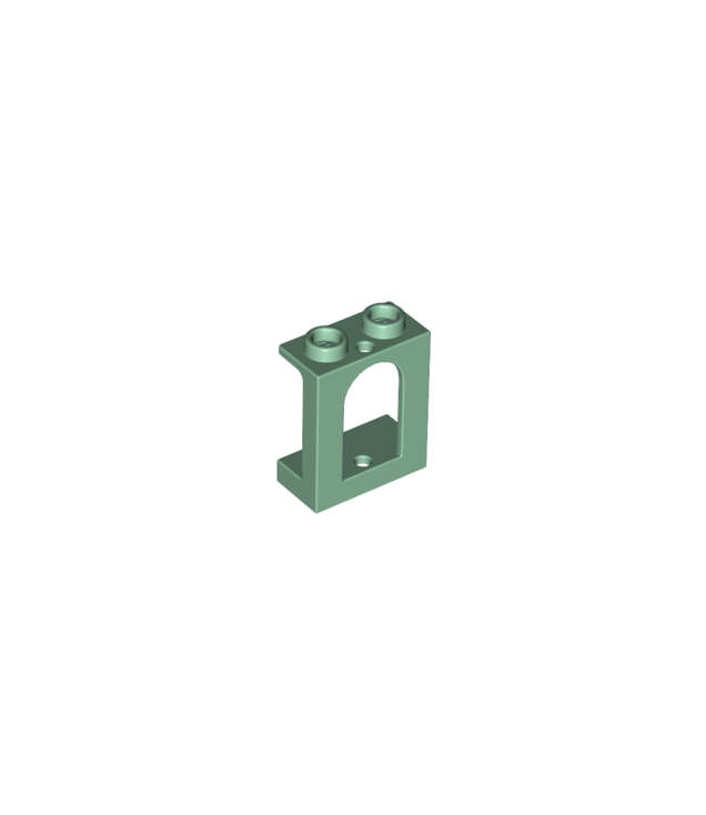 LEGO - Raam 1 x 2 x 2 kasteel - Sand Green | N