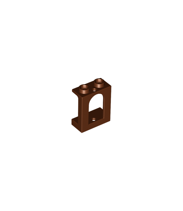 LEGO - Raam 1 x 2 x 2 kasteel - Reddish Brown | N