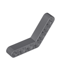 LEGO - Technic, hefarm gemodificeerd dik gebogen 1 x 7 (4–4) - Dark Bluish Gray | N - Thumbnail