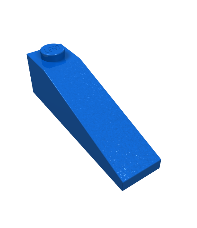 LEGO - Helling 18 graden 4 x 1 - Blue | N