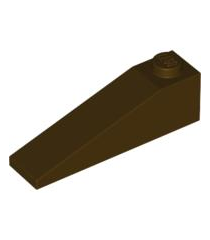 LEGO - Helling 18 graden 4 x 1 - Dark Brown | N - Thumbnail