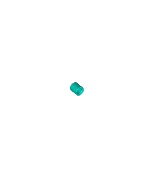 LEGO - Technic, hefarm dik 1 x 1 (afstandhouder) - Dark Turquoise | N