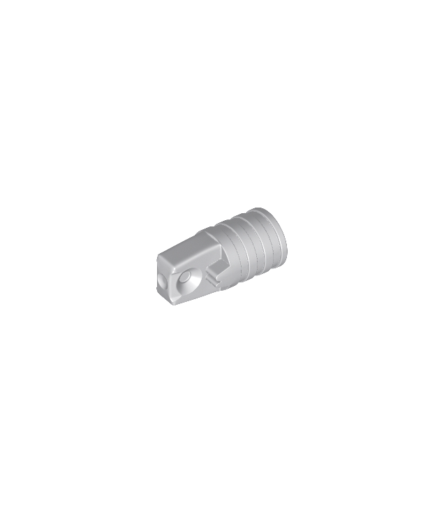 LEGO - Scharniercilinder 1 x 2 vergrendelend met 1 vinger en as-gat aan uiteinden zonder sleuven - Light Bluish Gray | N